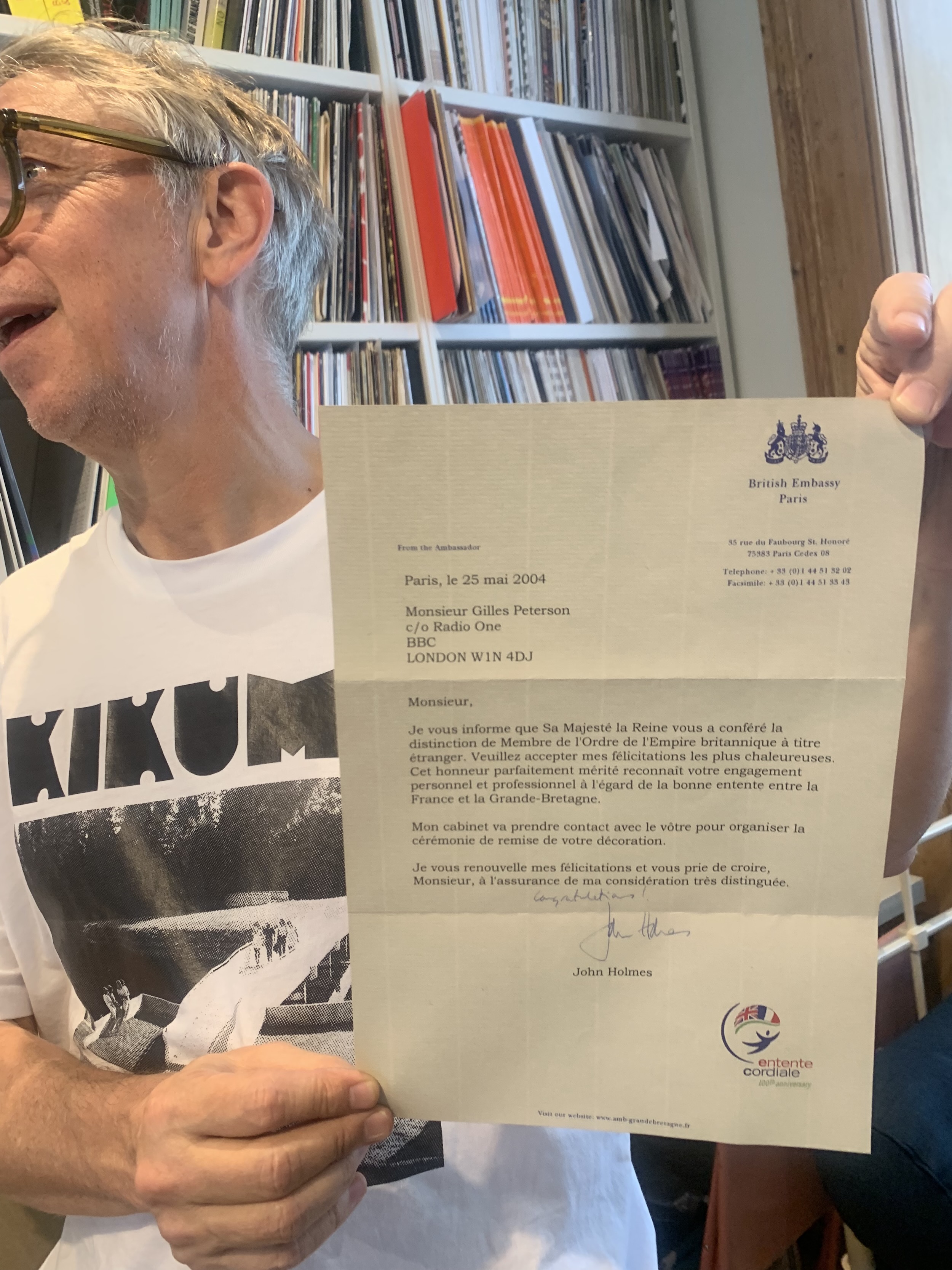 A Letter From the British Embassy in Paris... 